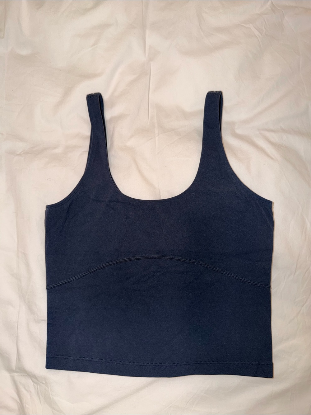 Aritzia TNA navy butter tank top